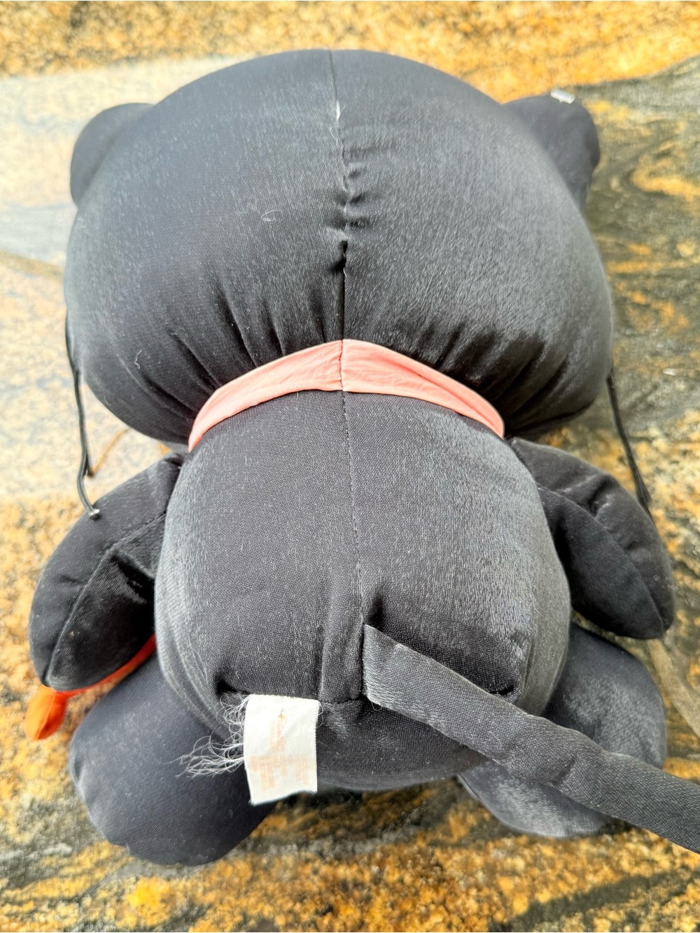 CHOCOCAT Vintage Black Plushie with Orange Fish - Picture 3 of 7